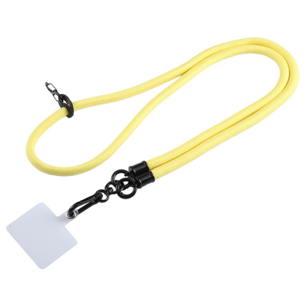 Universal Phone Solid Color Long Lanyard(Yellow)