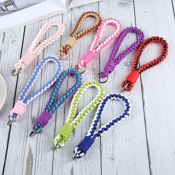 Universal Phone Four Strand Short Lanyard(Pink Blue)