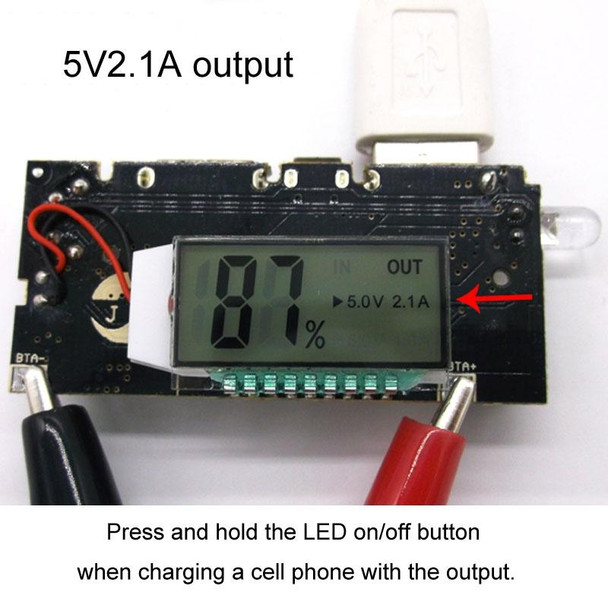 Dual USB18650 Battery Charger Module Mobile Power Boost DIY Li-Ion Battery Digital Display Charging Motherboard