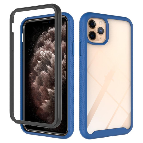iPhone 11 Pro Max Starry Sky Solid Color Series Shockproof PC + TPU Protective Case(Royal Blue)
