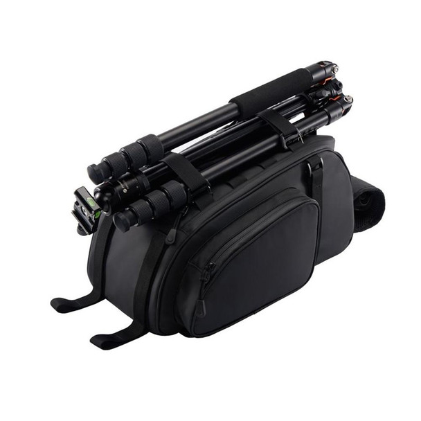 CADeN D116 Mountain Bike Panniers Tail Bags Crossbody Camera Bag Photography Lens Shoulder Bag, Size:30.5 x 17 x 18cm(Black)