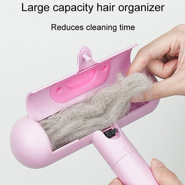 Portable Washable Roller Hair Sticker Pig Shape Pet Static Hair Remover(Pink)