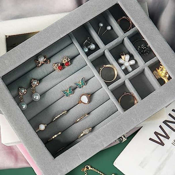 Jewelry Box Organizer with Mirror