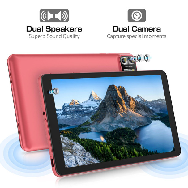 Pritom B8 WiFi Tablet PC 8 inch,  4GB+64GB, Android 13 Allwinner A523 Octa Core CPU Support Google Play(Pink)