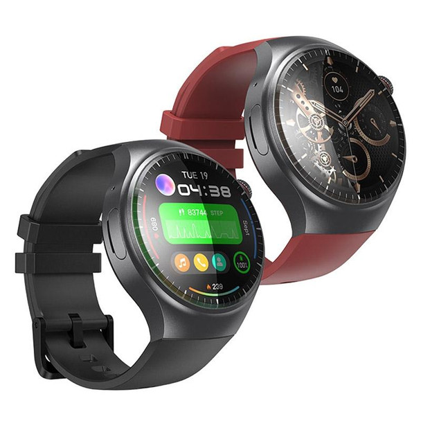 UNIWA DM80 1.43 inch IP67 Waterproof Android 8.1 Smart Watch Support 4G Network / WiFi / GPS / NFC(Red)