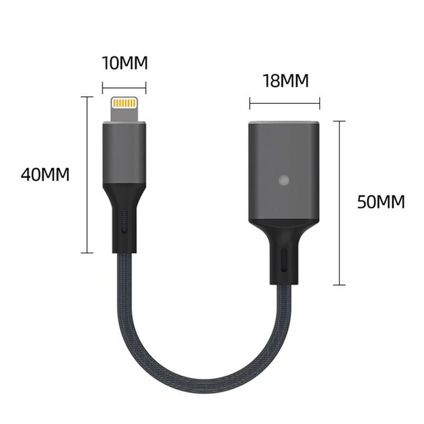 8 Pin to USB OTG Adapter Cable, Suitable for Systems Above IOS 13 (Yellow)