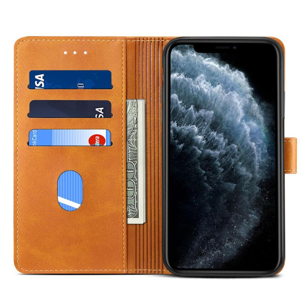 iPhone 11 Pro Max GUSSIM Magnetic Horizontal Flip Leather Case with Holder & Card Slots & & Wallet(Yellow)