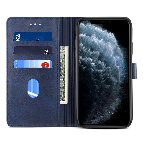 iPhone 11 Pro Max GUSSIM Magnetic Horizontal Flip Leather Case with Holder & Card Slots & & Wallet(Blue)