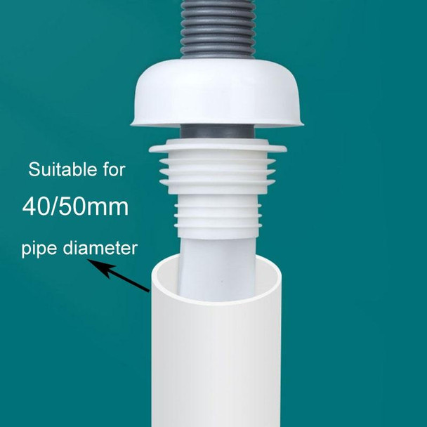 Bathroom Sewer Pipe Odor Proof Seal Plug Kitchen Drain Blocking Plug(White)