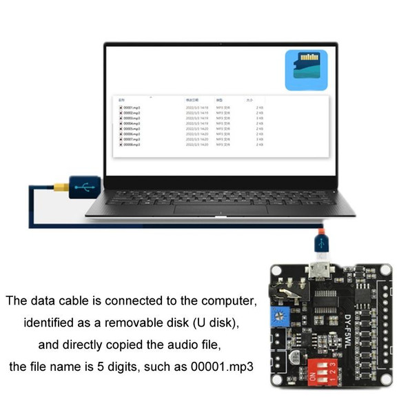 5W MP3 Voice Playback Control 32M Storage Custom Audio Module