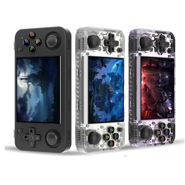 ANBERNIC RG35XX H Handheld Game Console 3.5 Inch IPS Screen Linux System 64GB(Black)