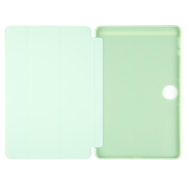 For Honor Pad 9 Tri-fold Silicone Leather Tablet Case(Green)