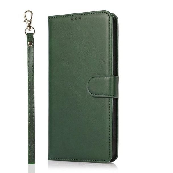 Calf Texture 2 in 1 Detachable Magnetic Back Cover Horizontal Flip Leatherette Case with Holder & Card Slots & Wallet & Photo Frame - iPhone 11 (Green)