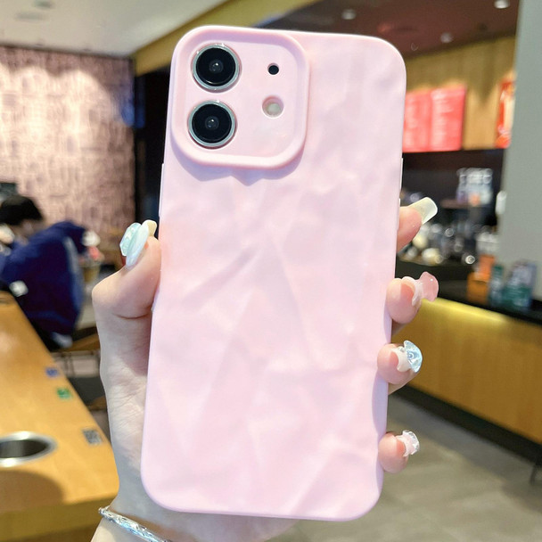 For iPhone 11 Frosted Wrinkles Texture TPU Phone Case(Pink)