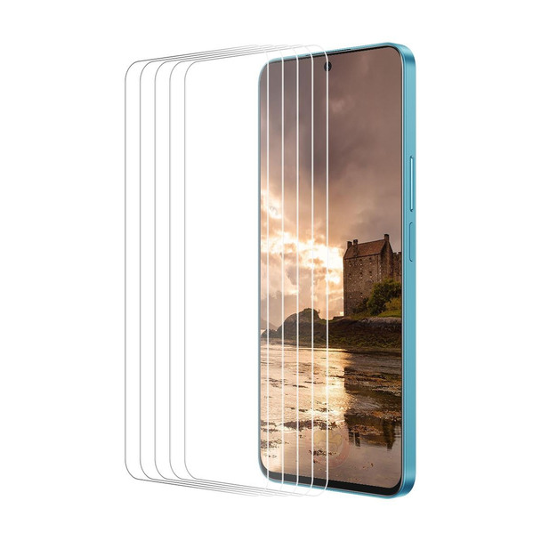 For OPPO A79 5pcs ENKAY 9H Big Arc Edge High Aluminum-silicon Tempered Glass Film