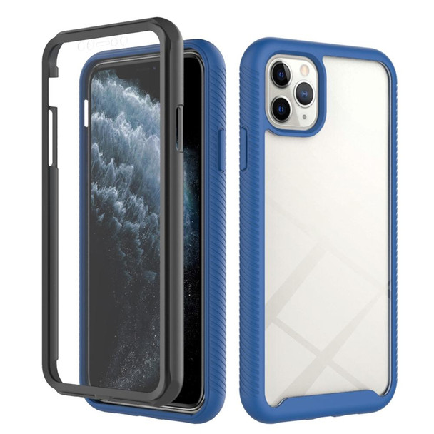 Starry Sky Solid Color Series Shockproof PC + TPU Case with PET Film - iPhone 11 Pro Max(Royal Blue)