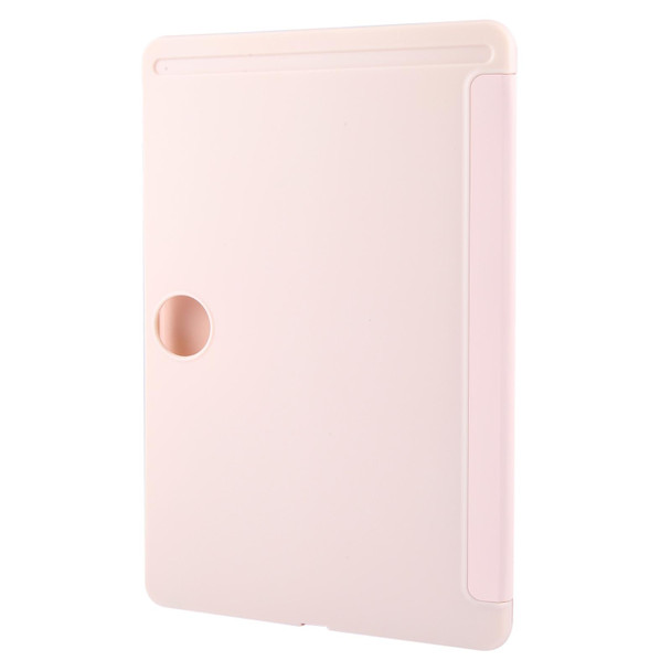 For Honor Pad 9 Tri-fold Silicone Leather Tablet Case(Pink)