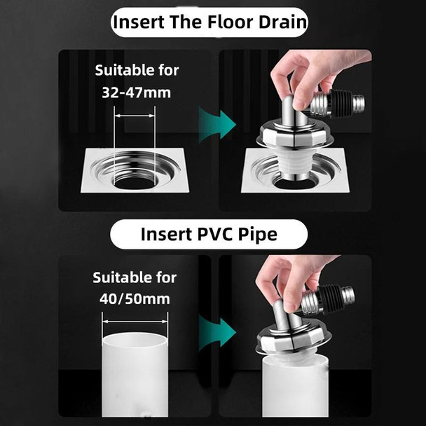 Elbow Type Washing Machine Floor Drain Joint Pipe Connector, Spec: A3