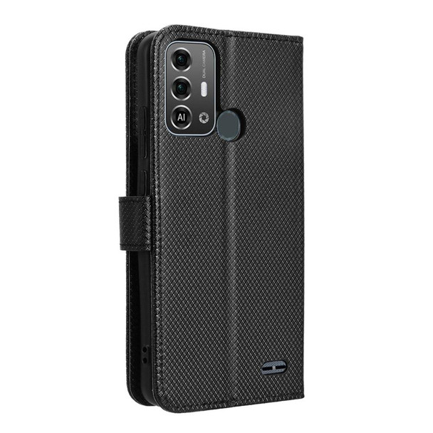 For ZTE Blade A53 Pro Diamond Texture Leather Phone Case(Black)