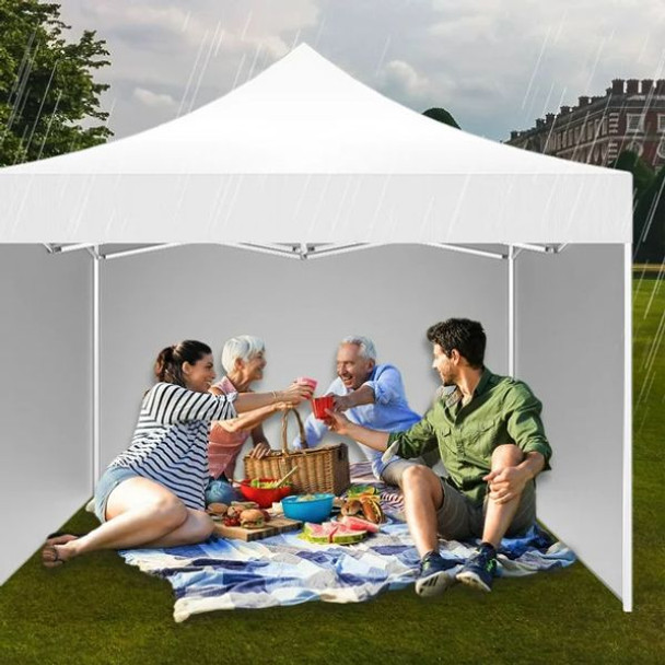 3 x 3m Outdoor Gazebo With Side Panels