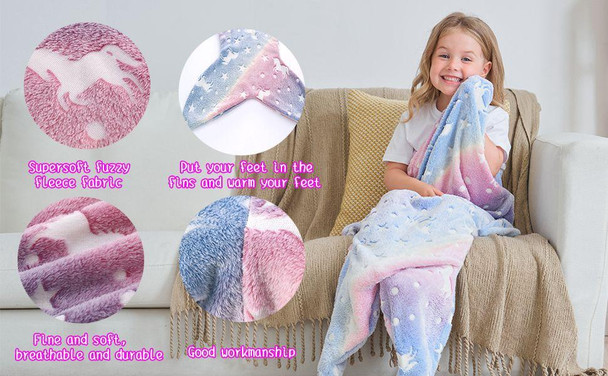 Glow in The Dark Mermaid Blanket