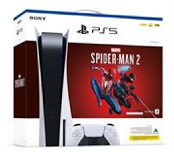 Sony PS5 Standard Console 1x Controller + Spiderman , Retail Box, 1 year warranty