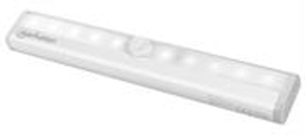 Manhattan Battery Powered LED Light Bar With IR Motion Sensor - For Cordless Indoor Use Without External Power Supply, Tool-Less Installation With Magnet And Adhesive Tape, Aluminium, Silver Retail Box 1 Year Warranty