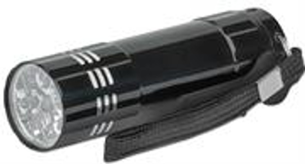 Manhattan LED Aluminium Flashlight – Multipack With Three Torches, Bright 45-Lumen Output, Nine LEDs, Compact Format, High-Quality Aluminium Housing With Convenient Carry Loop, Black Retail Box 1 Year Warranty