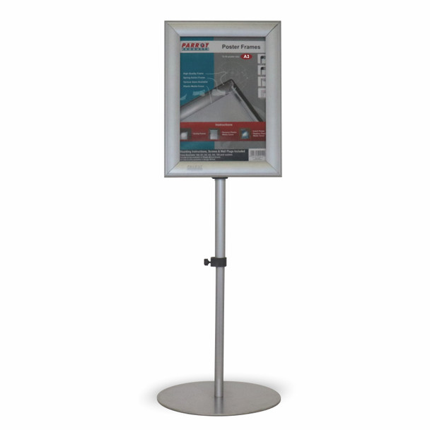 ALUMINIUM LOLLIPOP STAND POSTER FRAME A3 PORTRAIT