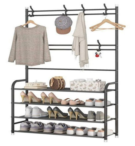 2 in 1 Multifunctional Organizer with Shoe Rack