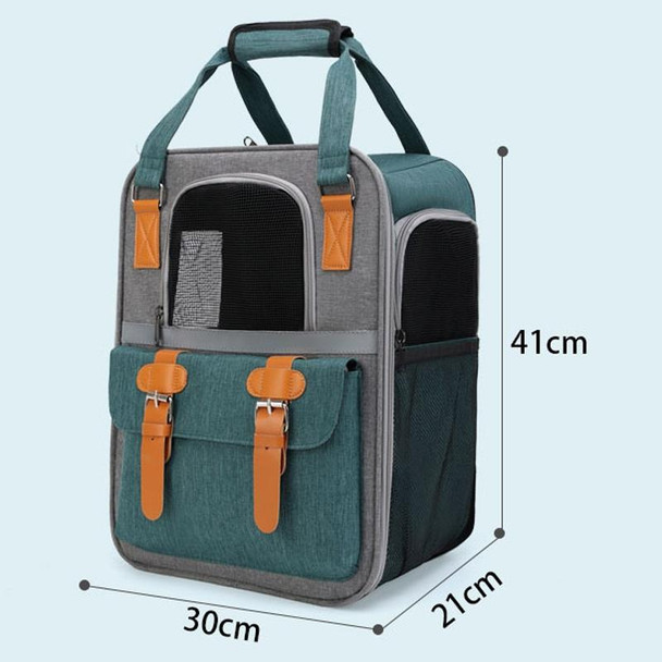 Outdoor Portable Shoulder Pet Backpack Handheld Foldable Breathable Cat Bag(Style 6 Orange)