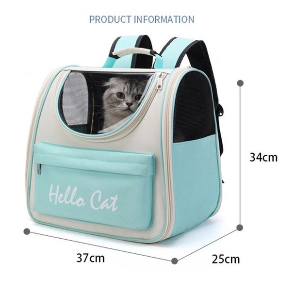 Breathable Cat Backpack Foldable Outdoor Portable Pet Bag(Model 2 Pink)