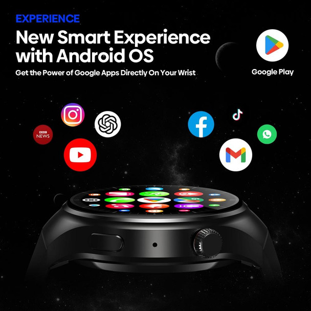 Zeblaze Thor Ultra 1.43 inch AMOLED Screen Android Smart Watch(Black)