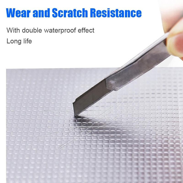 1.2mm Thickness Butyl Waterproof Tape Self-Adhesive Aluminum Foil Tape, Width x Length: 5cm x 5m