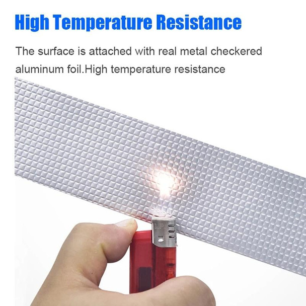 1.2mm Thickness Butyl Waterproof Tape Self-Adhesive Aluminum Foil Tape, Width x Length: 10cm x 10m