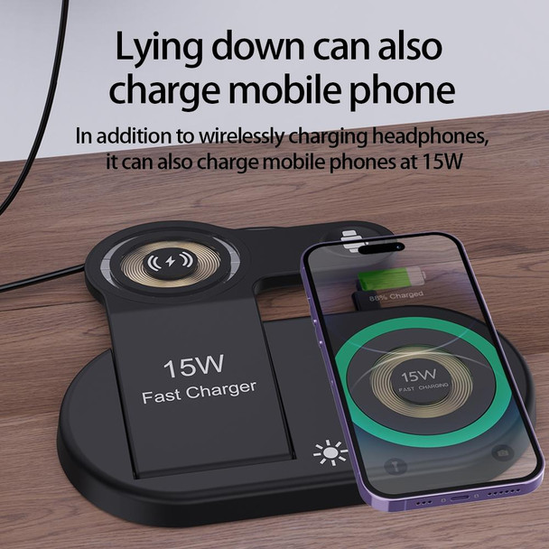 H50 4 in 1 Multi-function Magnetic Wireless Charger(Black)