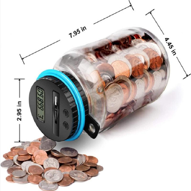 Digital Display Counting Piggy Bank With Lock, Currency: Singapore Dollars