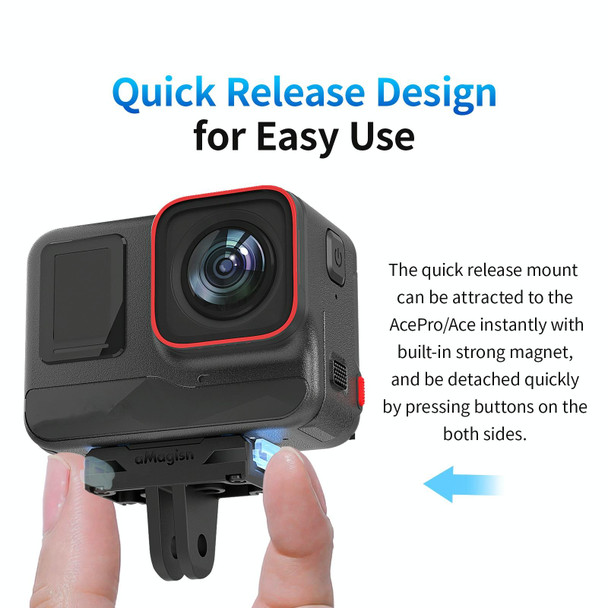 For Insta360 Ace / Ace Pro aMagisn Magnetic Quick Release Plastic Accessories Sports Camera Accessories