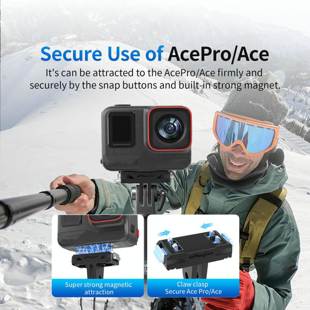 For Insta360 Ace / Ace Pro aMagisn Magnetic Quick Release Plastic Accessories Sports Camera Accessories