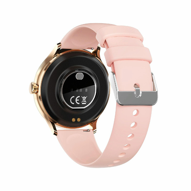 QS80 1.39 inch BT5.2 Smart Sport Watch, Support Bluetooth Call / Sleep / Blood Oxygen / Temperature / Heart Rate / Blood Pressure Health Monitor(Pink)