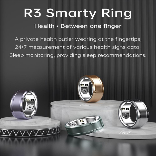 R3 SIZE 20 Smart Ring, Support Heart Rate / Blood Oxygen / Sleep Monitoring(Blue)