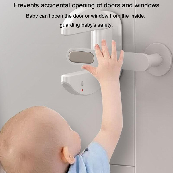 Living Alone Anti Burglary Door Stopper No Hole Child Safety Lock With Alarm(White)