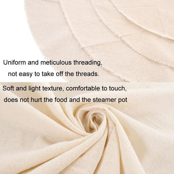 10pcs /Pack 32cm Thickened Non-stick Steamer Cloth Buns Cotton Gauze Matting Cloth(Encrypted)
