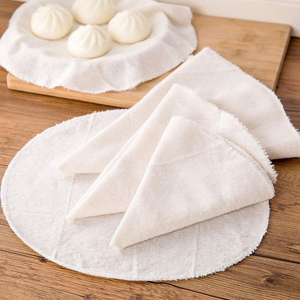 10pcs /Pack 32cm Thickened Non-stick Steamer Cloth Buns Cotton Gauze Matting Cloth(Encrypted)