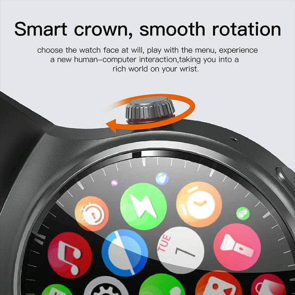 LEMFO DM80 1.43 inch AMOLED Round Screen Smart Watch Android 8.1, Specification:2GB+16GB(Red)