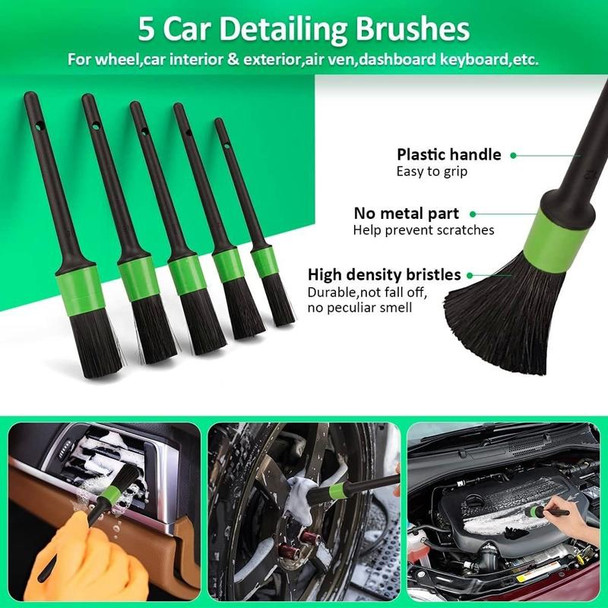 21pcs /Set Car Cleaning Brush Polishing Waxing Car Detailing