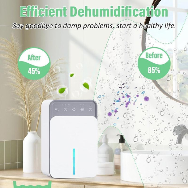 1500ml Semiconductor Dehumidifier with Automatic Defrost Function, Timer, Sleep Mode JP Plug