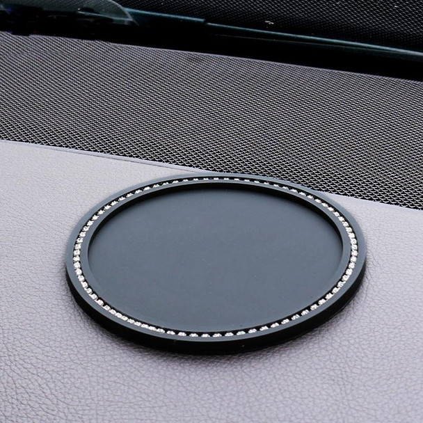 11cm Car Ornaments Anti-slip Mat High Temperature Resistant Perfume Base(Black)