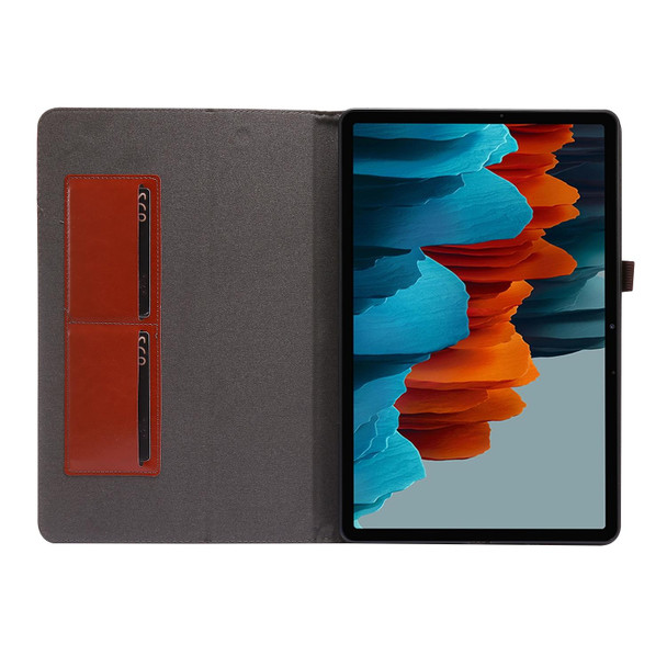 Samsung Galaxy Tab S8+ / Tab S8 Plus / Tab S7 FE / Tab S7+ T970/T976B 2-Folding Business Horizontal Flip PU Leather Case with Card Slots & Holder(Gongkeli Color)