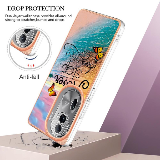 For OPPO Reno11 Pro 5G Global Electroplating IMD TPU Phone Case(Dream Butterfly)